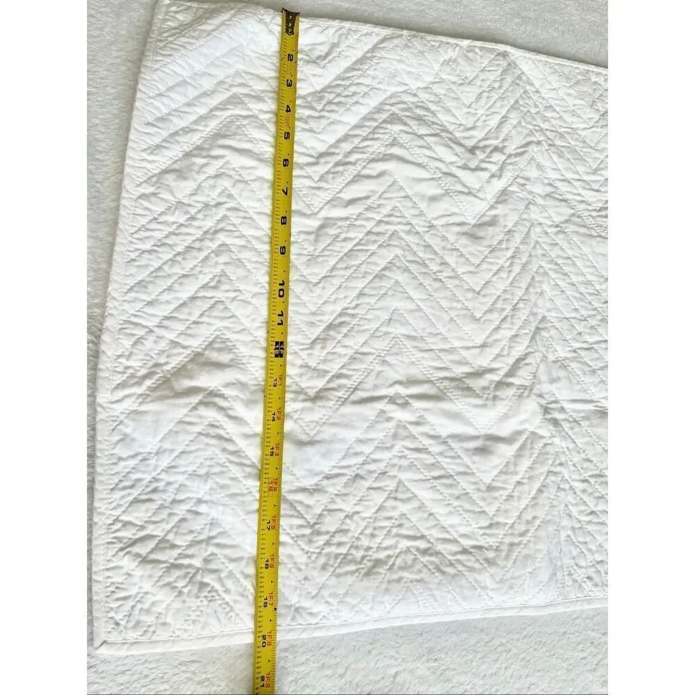 Tommy Hilfiger Chevron white color pillowcase used - 20 x 26 inches